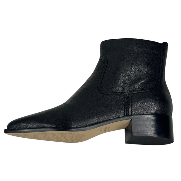 COLE HAAN Naia Black Leather Ankle Boots Womens Size 9B Side Zip New $200 - Picture 6 of 11